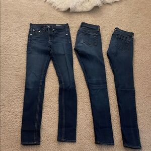 Rag & Bone Dark Blue Skinny Jeans